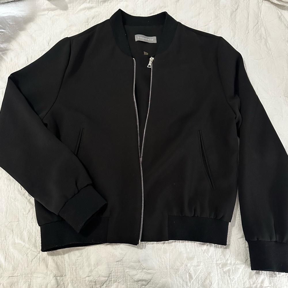 Bagatelle Stylish Black Bomber Jacket
